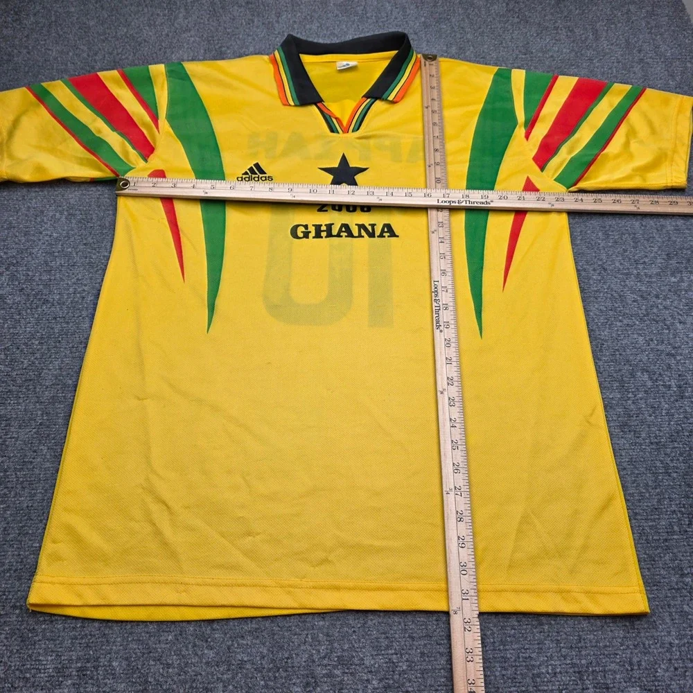 Vintage Ghana 2006 World Cup Soccer Jersey Adidas Stephen Appiah #10 Yellow XL - Picture 4 of 8